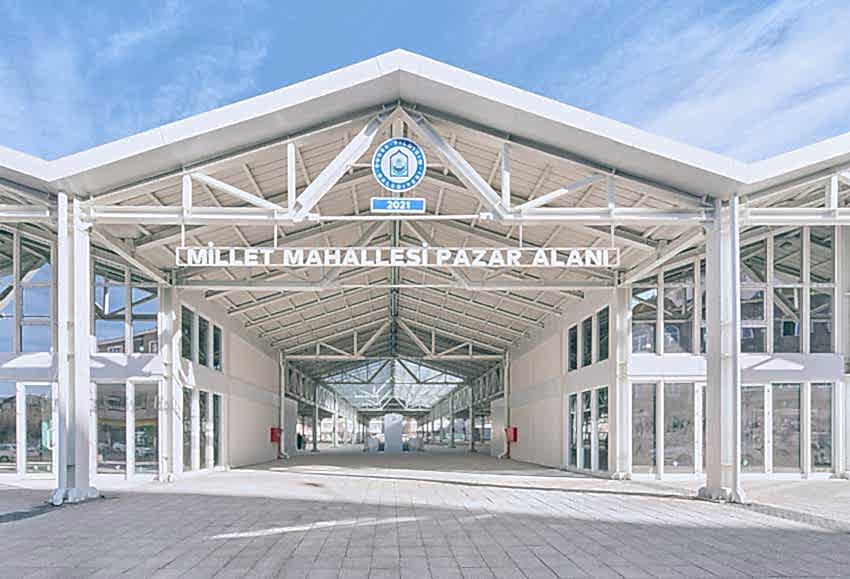 Ytong Paneller ile yapılmış Modern Bir Pazar Alanı Projesi